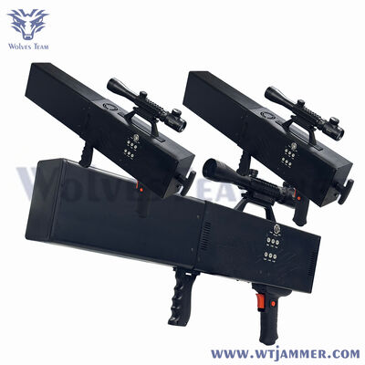 Αγορά 6 ζώνες 50W υψηλής ισχύος χειροκίνητο Drone Jammer για ταχεία άμυνα τοποθεσίας διαδικτυακή κατασκευή