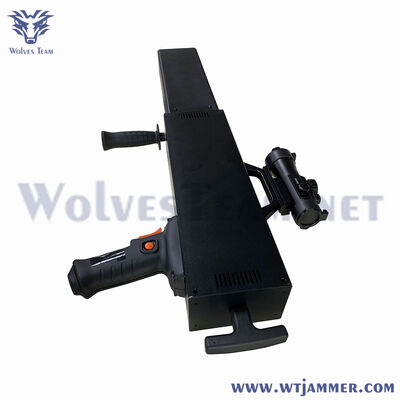 Αγορά 8 ζώνες 80W υψηλής ισχύος χειροκίνητο Drone Jammer για την προστασία βιομηχανικών χώρων διαδικτυακή κατασκευή