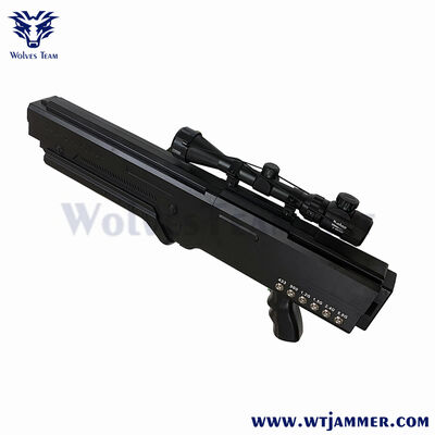 Αγορά Χειρός αντι-UAV Jammer 10 ζωνών 100W υψηλής ισχύος για άμυνα κρίσιμης τοποθεσίας διαδικτυακή κατασκευή