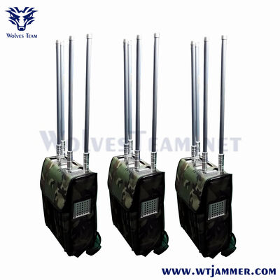 Αγορά Σακίδιο πλάτης 4 κεραιών Jammer Omnidirectional 5G Signal Blocker 200 Watt διαδικτυακή κατασκευή