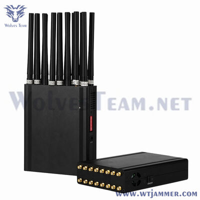 Αγορά 16 κανάλια κινητό σήμα 2G 3G 4G 5G CDMA GPS αποκλειστής σήματος Πολυλειτουργικό χειροκίνητο κατασταλτικό παρεμβολής σήματος διαδικτυακή κατασκευή