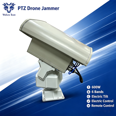 Αγορά 600W 6-Band PTZ Drone Jammer Σύστημα κατά UAV μεγάλης εμβέλειας με κάλυψη πλήρους φάσματος διαδικτυακή κατασκευή