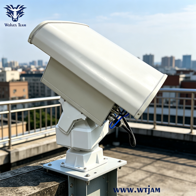 Αγορά 600W 6-Ζωνών Κατευθυντικό Drone Jammer PTZ για Τακτικές Επιχειρήσεις με Έξυπνο Σύστημα Ψύξης διαδικτυακή κατασκευή