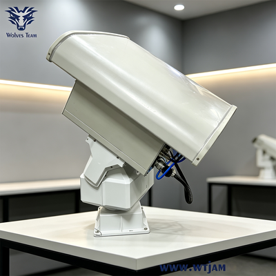 Αγορά 600W υψηλής ισχύος PTZ Drone Jammer με κάλυψη συχνότητας 6 ζώνων και κατευθυντική κεραία διαδικτυακή κατασκευή