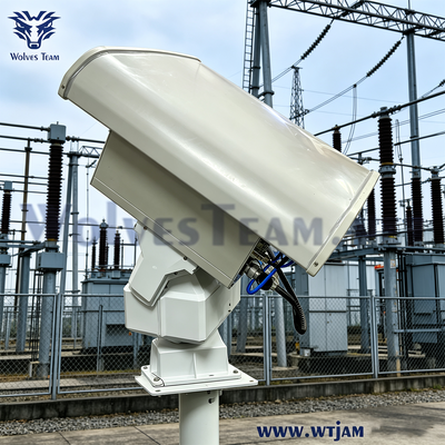 Αγορά 600W 6-Band PTZ κατευθυνόμενος αποκλειστής σήματος Drone Anti Drone Jammer για κρίσιμες υποδομές διαδικτυακή κατασκευή