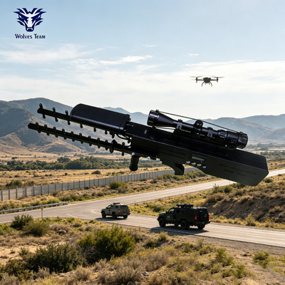 Αγορά Πυροβόλο αντιμέτρησης UAV 30W 100-240VAC Φορητή συσκευή καταστολής ραδιοσυχνοτήτων για την προστασία από μη επανδρωμένα αεροσκάφη και εμπιστευτικές πληροφορίες διαδικτυακή κατασκευή