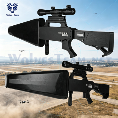 Αγορά Αντι-drone όπλο χειρός μεγάλης εμβέλειας 500-1000μ, Φορητή συσκευή καταστολής σήματος κατά UAV για κυβερνητική και ασφάλεια χώρου διαδικτυακή κατασκευή