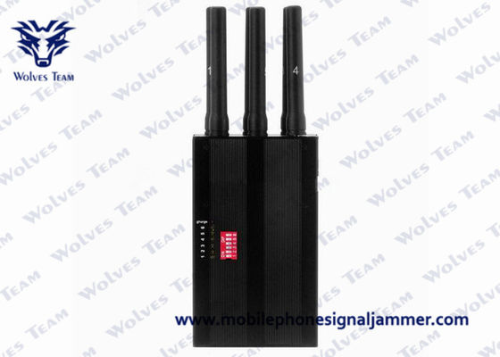 Επιλέξιμο 6 κεραιών τηλεφωνικό jammer κυττάρων GSM CDMA 3G 4G μίνι