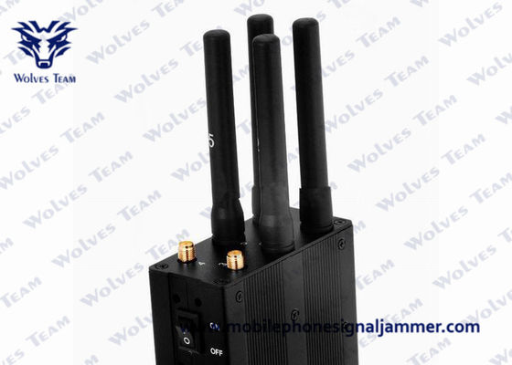 Επιλέξιμο 6 κεραιών τηλεφωνικό jammer κυττάρων GSM CDMA 3G 4G μίνι