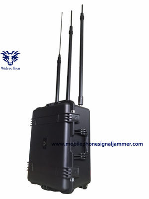 Φορητός προσαρμόστε UHF Jammer GSM CDMA 3G 4G 5G WiFi VHF υψηλής δύναμης συχνότητας