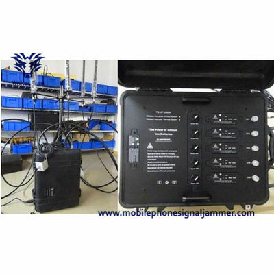 Φορητός προσαρμόστε UHF Jammer GSM CDMA 3G 4G 5G WiFi VHF υψηλής δύναμης συχνότητας