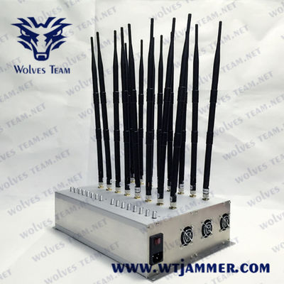 18 κεραίες 18W Wifi 2.4g 5.2g 5.8g 30m κινητό Blocker σημάτων