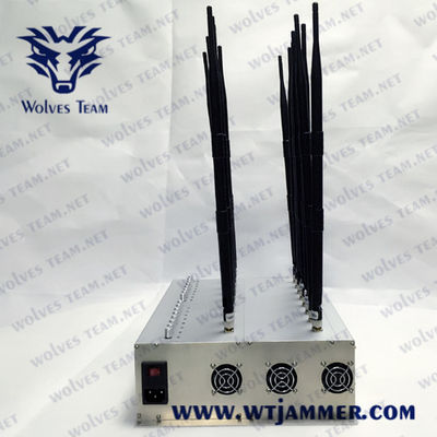 18 κεραίες 18W Wifi 2.4g 5.2g 5.8g 30m κινητό Blocker σημάτων