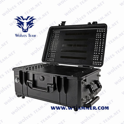 Blocker σημάτων ζωνών 300w RF 2000m Wifi GPSL1-L5 8