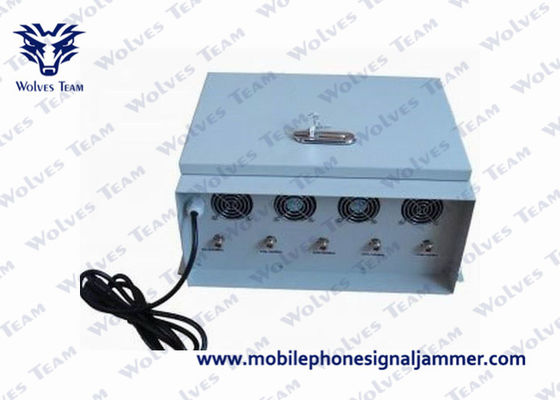 Jammer κυψελοειδούς σήματος υψηλής ισχύος CDMA GSM 4G 5G WIFI Μεταλλικό περίβλημα Bluetooth Καλό σύστημα ψύξης