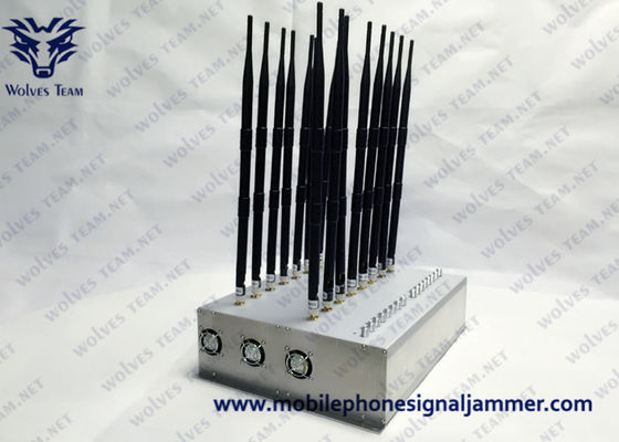 Διευθετήσιμο Blocker 22 σημάτων ΠΣΤ WIFI Jammer τηλεφωνικών σημάτων κυττάρων κεραιών Jammer GSM 4G 5G 315/433MHz
