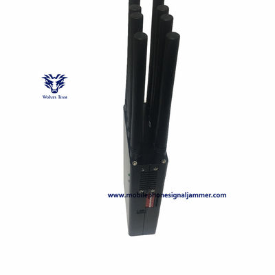Φορητό φορητό κινητό τηλεφωνικό Jammer GPSL1/L2/L5 WIFI 3G 4G 5G Jammer εναλλασσόμενο ρεύμα adapte