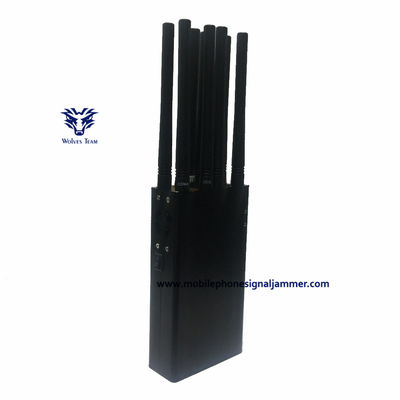 Φορητό φορητό κινητό τηλεφωνικό Jammer GPSL1/L2/L5 WIFI 3G 4G 5G Jammer εναλλασσόμενο ρεύμα adapte