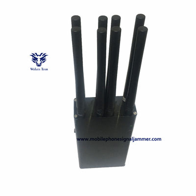 Φορητό φορητό κινητό τηλεφωνικό Jammer GPSL1/L2/L5 WIFI 3G 4G 5G Jammer εναλλασσόμενο ρεύμα adapte