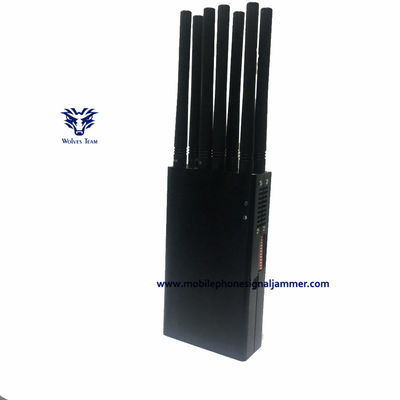 Φορητό φορητό κινητό τηλεφωνικό Jammer GPSL1/L2/L5 WIFI 3G 4G 5G Jammer εναλλασσόμενο ρεύμα adapte