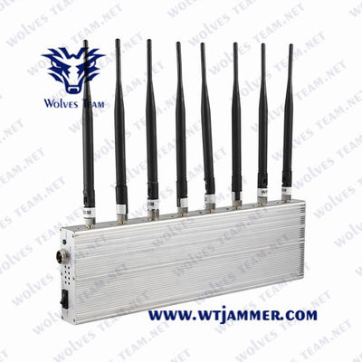 UHF VHF WiFi Bluetooth Jammer σημάτων 40m 18W 3G 4G