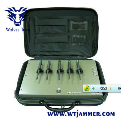 Αγορά Σχεδιασμός χαρτοφύλακα 30W WiFi GPS VHF UHF Portable Signal Jammer online manufacture