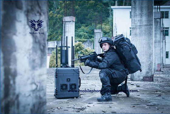 Υψηλή δύναμη 500m φορητό Wifi Jammer σημάτων 240W