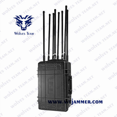 Πλήρης συχνότητα 800 Watt 1000m φορητό κινητό Jammer