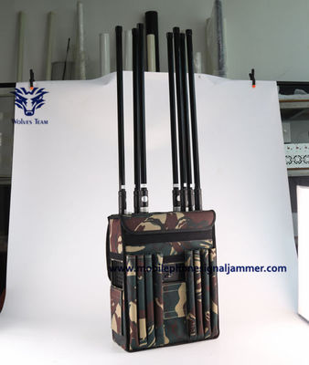 Jammer σημάτων σακιδίων πλάτης ΠΣΤ 50m GSM 800mhz WiFi 2.4G 3G 4G