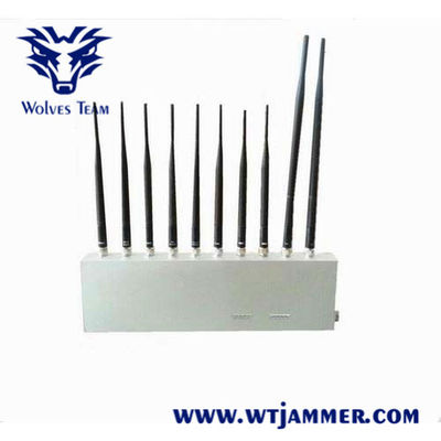 10 ζώνες 16 UHF Jammer σημάτων ΠΣΤ WiFi LoJack VHF Watt 3G 4G