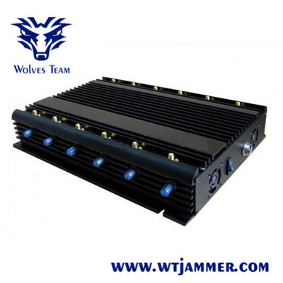 12 ζώνες 50m Jammer σημάτων ΠΣΤ RF του DCS 3G 4G WIFI GSM 20W