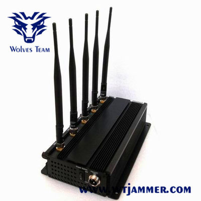Ισχυρά τηλέφωνο κυττάρων GSM 11W 40m CDMA και Jammer Wifi