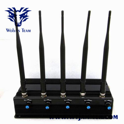 Ισχυρά τηλέφωνο κυττάρων GSM 11W 40m CDMA και Jammer Wifi