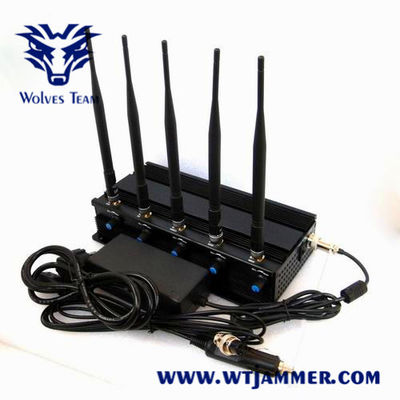 Ισχυρά τηλέφωνο κυττάρων GSM 11W 40m CDMA και Jammer Wifi