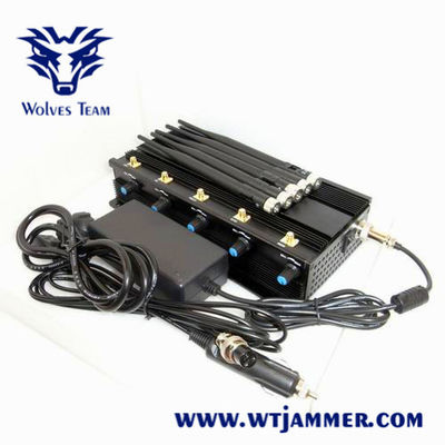 Ισχυρά τηλέφωνο κυττάρων GSM 11W 40m CDMA και Jammer Wifi