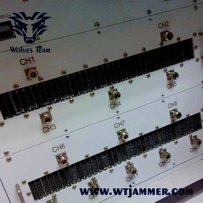 DDS 25-6000MHz 450W 1km στρατιωτικό Jammer βομβών συνοδειών