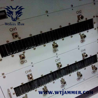 16 ζώνες 2000M ηλεκτρονικό Jammer σημάτων 800W για τη VIP προστασία