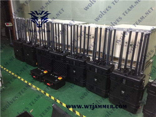 Uav GSM 3G 4G υψηλής δύναμης RF βαλιτσών πελεκάνων Jammer