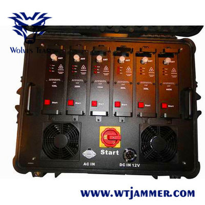 Συχνότητες 20 RF - 6000Mhz στεγανοποιούν Jammer τηλεφωνικών σημάτων κυττάρων