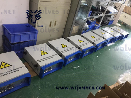 10 τηλεφωνικό Jammer υψηλής δύναμης ζωνών 3G 4G WIFI VHF UHF 500m 1000W