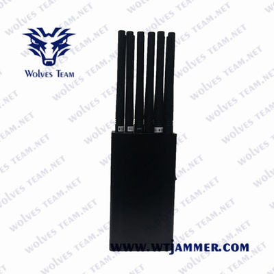 12 ζώνες CDMA UHF VHF 25m φορητό Jammer σημάτων 12W
