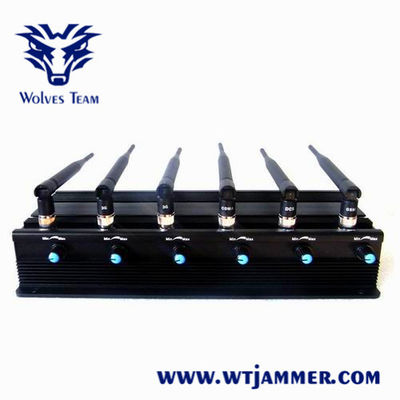 8 ζώνες 3G 4G 40m Jammer τηλεχειρισμού 18W