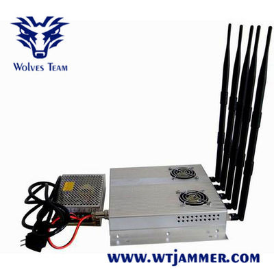 GSM CDMA 3G WIFI 5 κεραία 60m εσωτερικό Jammer σημάτων 25W
