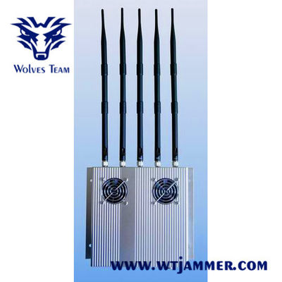 GSM CDMA 3G WIFI 5 κεραία 60m εσωτερικό Jammer σημάτων 25W