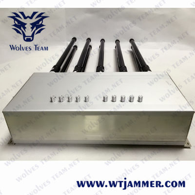 Πλήρης συχνότητα 8 κινητό τηλεφωνικό Jammer Wirelss 18W ζωνών