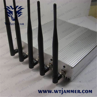 40m 5 Blocker ζωνών 12.5W Wifi Jammer για το σχολείο