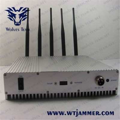 40m 5 Blocker ζωνών 12.5W Wifi Jammer για το σχολείο