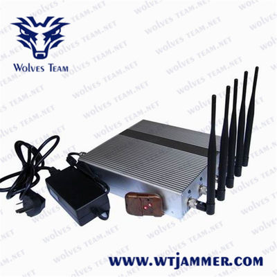 40m 5 Blocker ζωνών 12.5W Wifi Jammer για το σχολείο