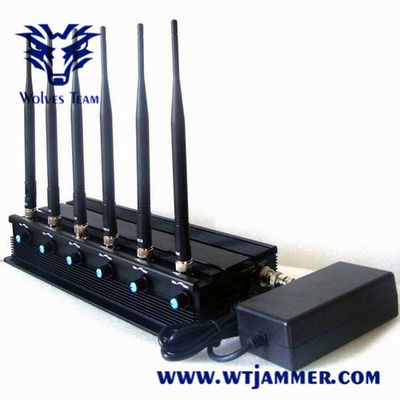 Πολυσύνθετο τηλεφωνικό Jammer κυττάρων 3G 4G, Jammer σημάτων Wifi υψηλές κεραίες κέρδους
