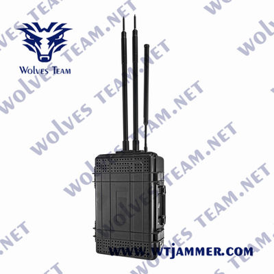 6 ζώνες 400m κυψελοειδές VHF UHF Jammer 300W